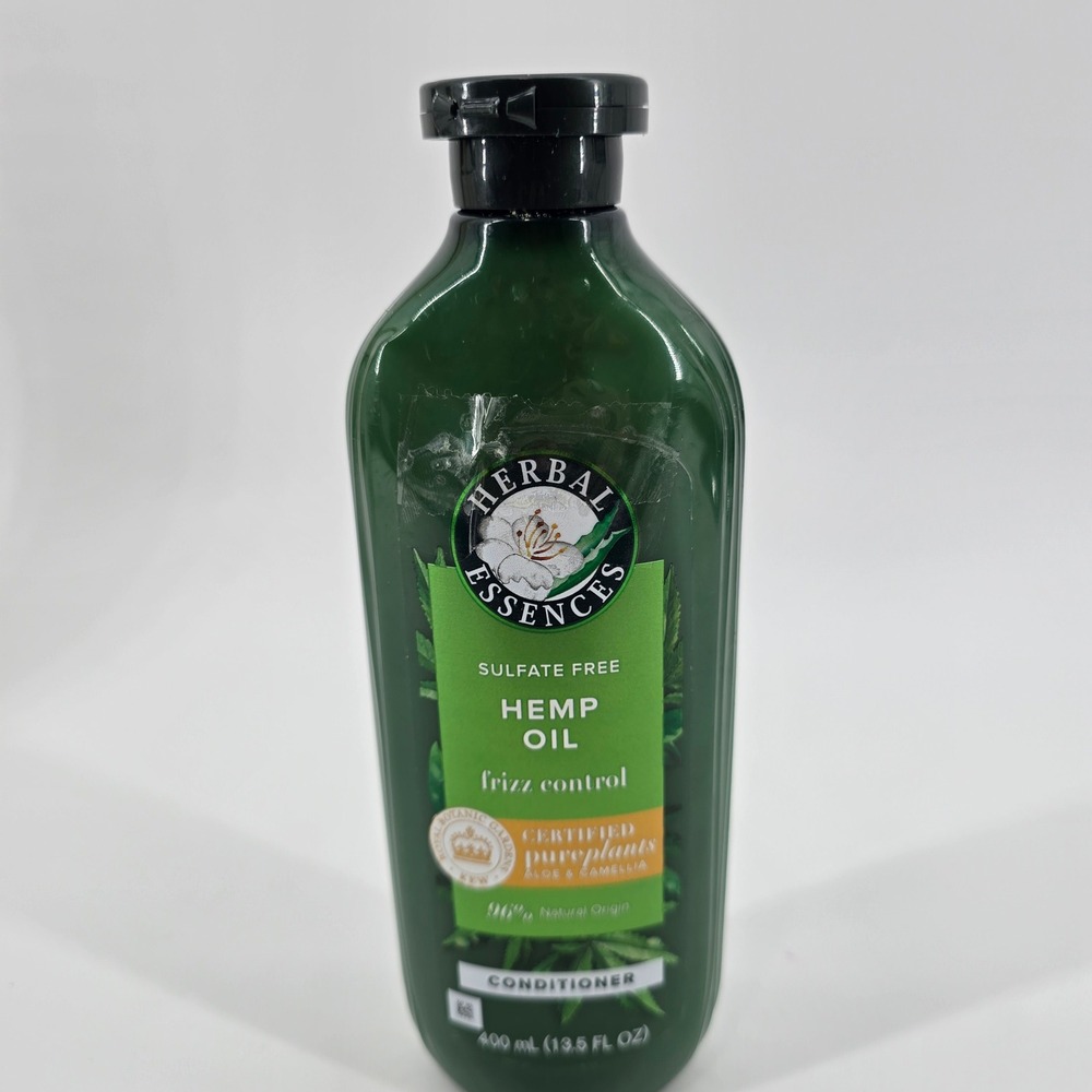 Herbal Essences Conditioner Hemp Oil Frizz Control Green 13.5oz New